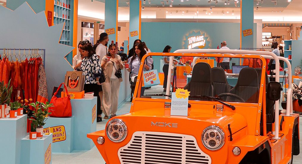 Electric MOKE popup launches at luxury department store Le Bon Marché